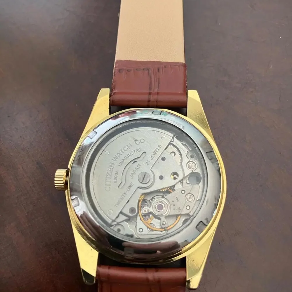 Vintage‎ Rare Cîtizen Eagle 7 Gold and Brown Automatic Watch
